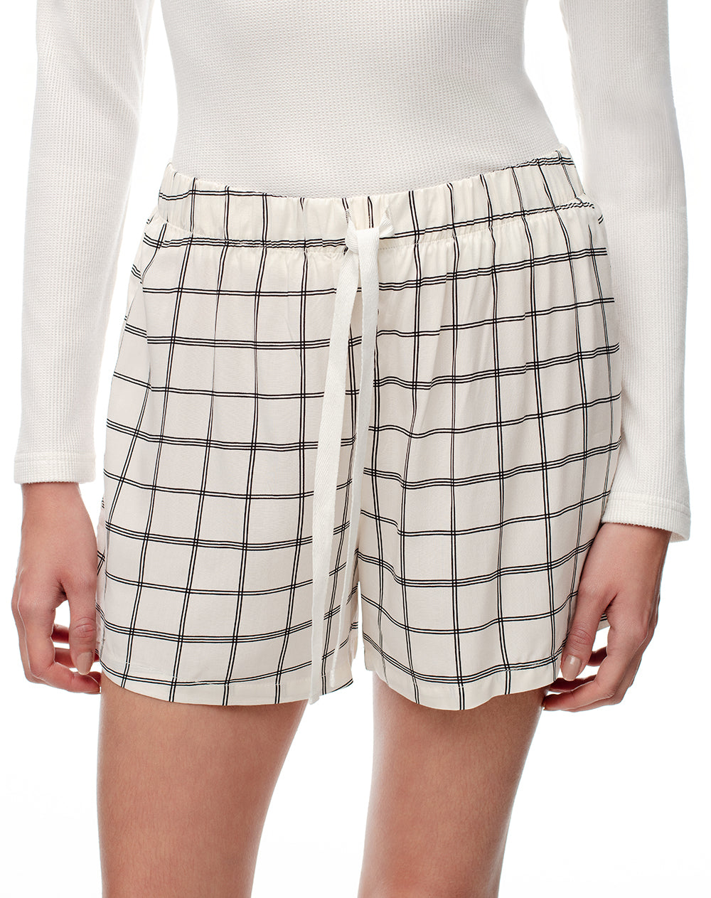 Short de pijama cuadros mujer
