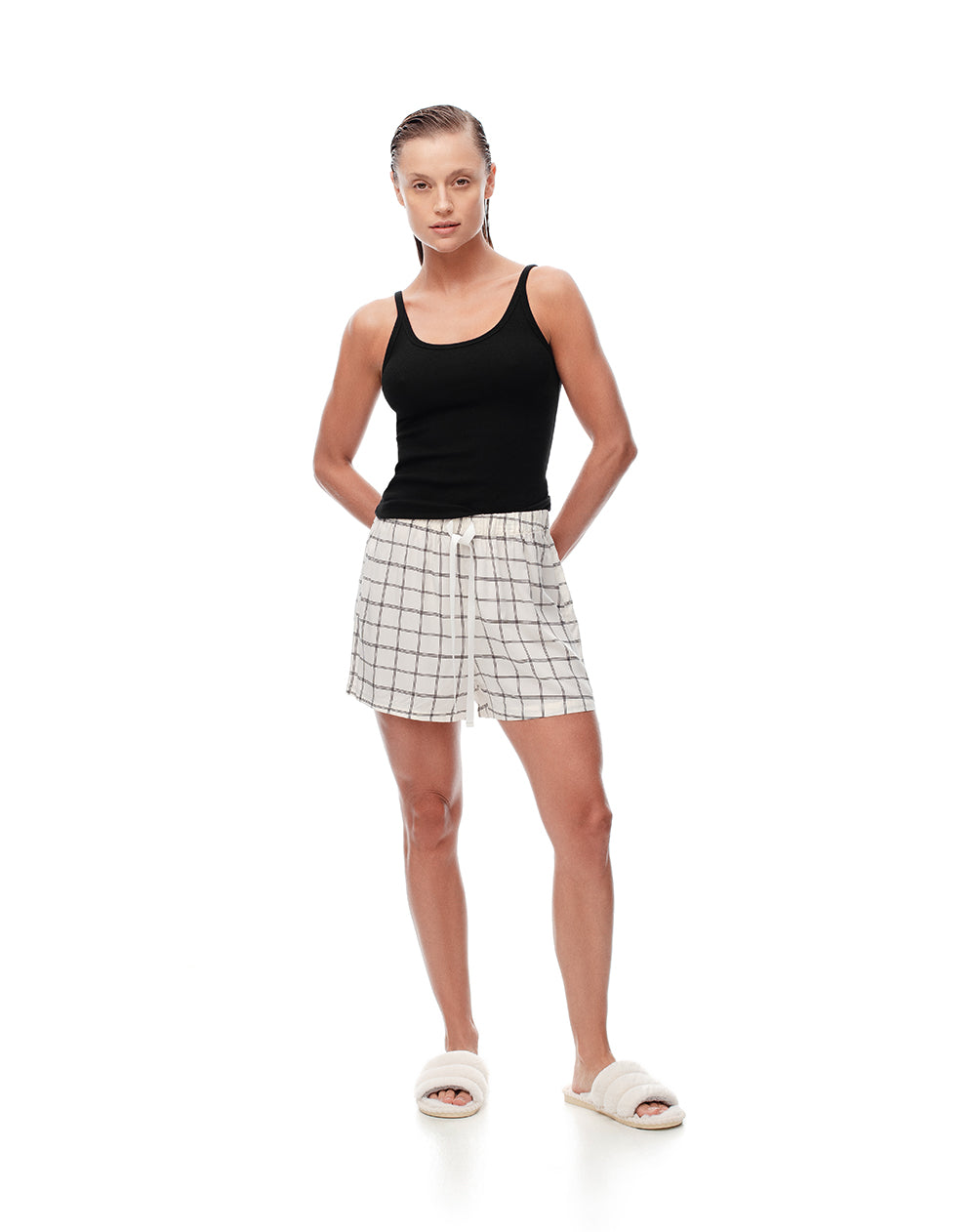 Short pantaloneta crudo estampado