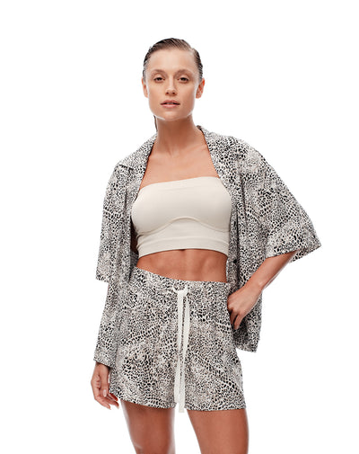 Short pantaloneta crudo estampado
