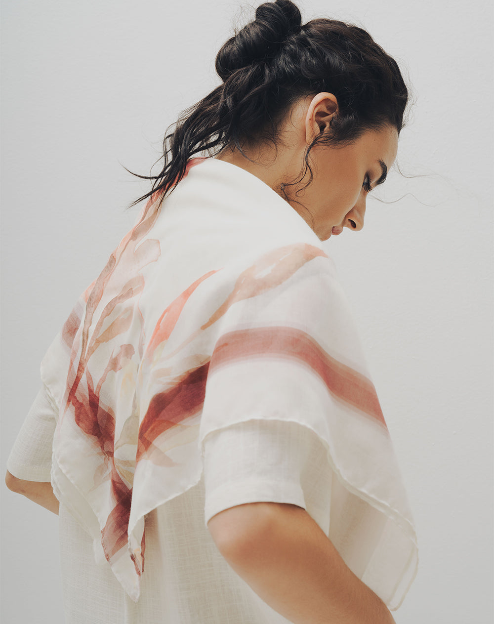 Pañuelo estampado floral