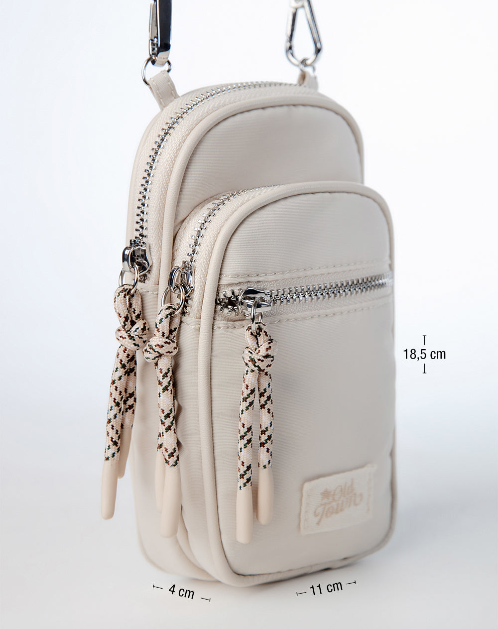 Bolso tipo bandolera beige niña