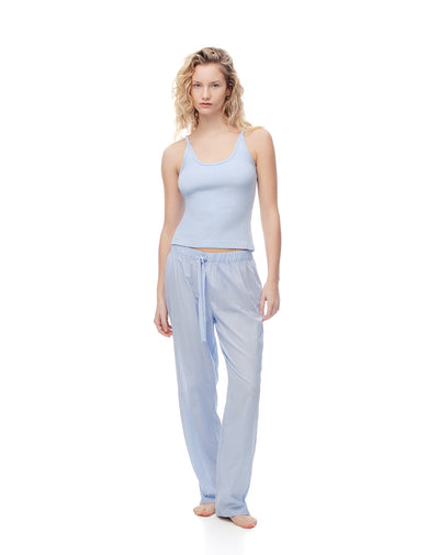 Pantalón de pijama azul mujer