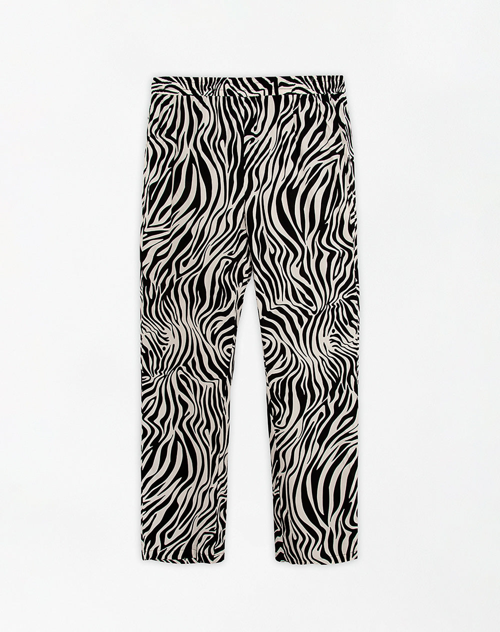 Pantalón Limi regular fit tiro medio crudo estampado