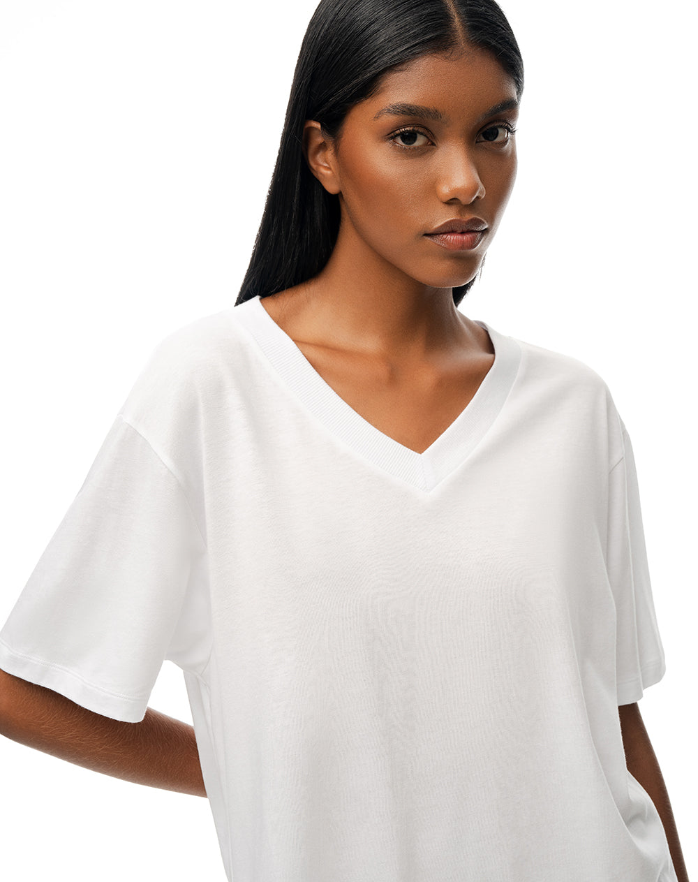 Camiseta relax blanca mujer