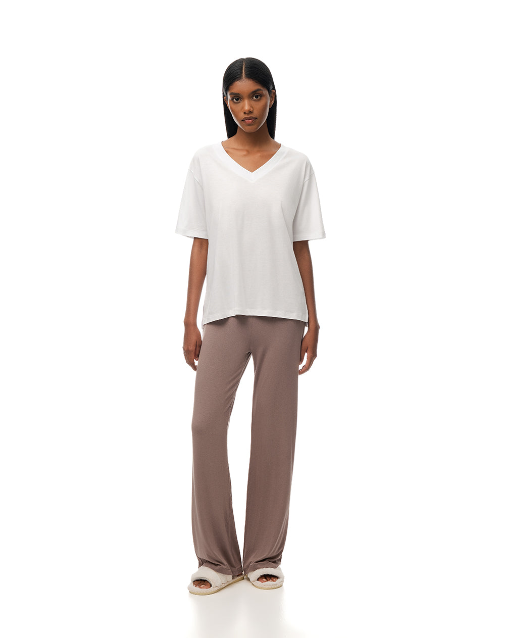 Camiseta relax blanca mujer