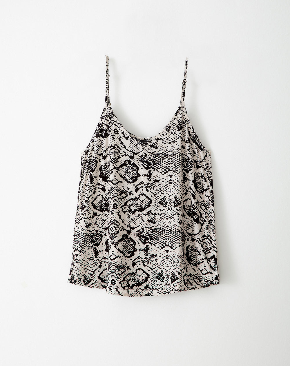 Camisa loose fit tiras cruda estampada