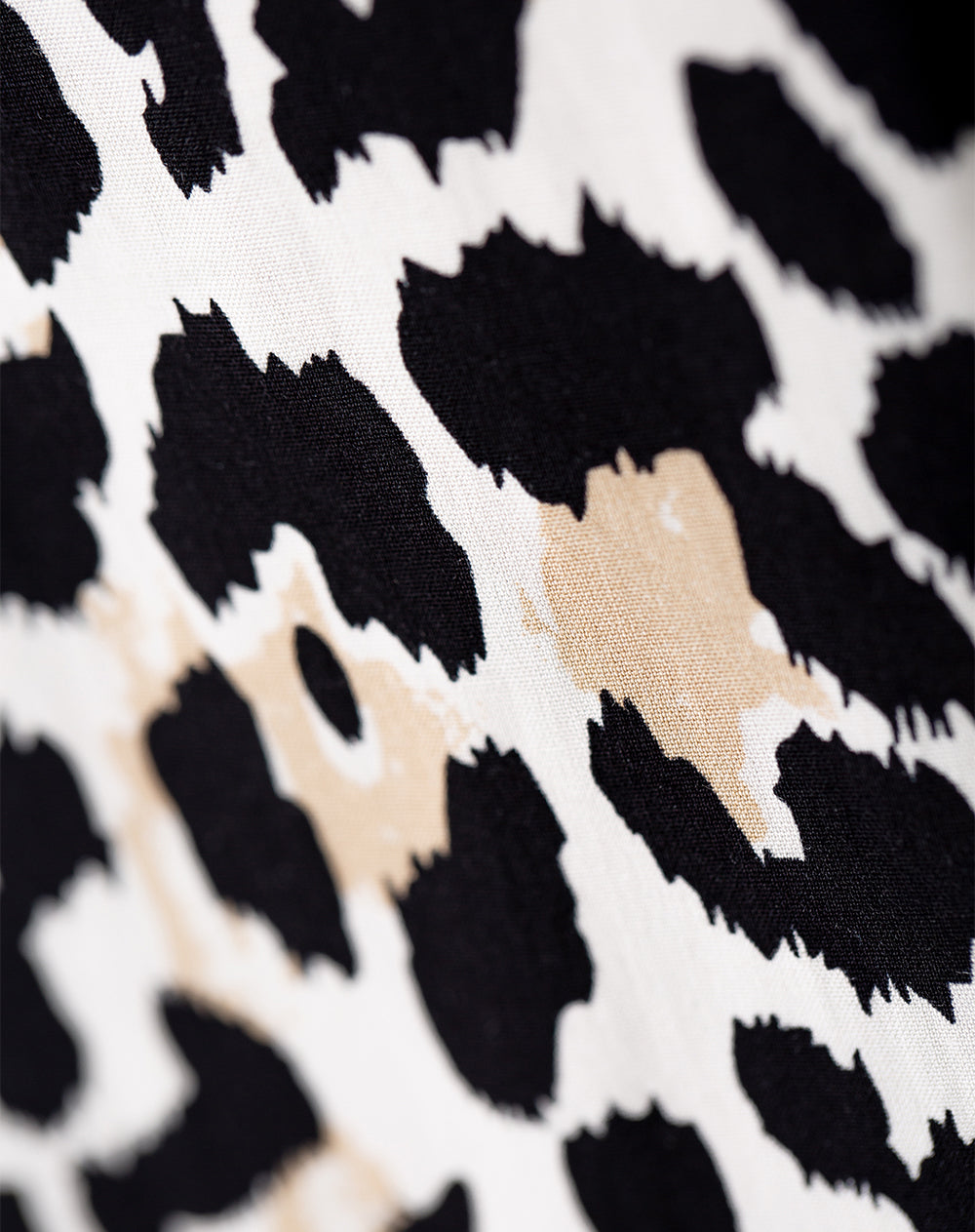Camisa loose fit tiras negro leopardo