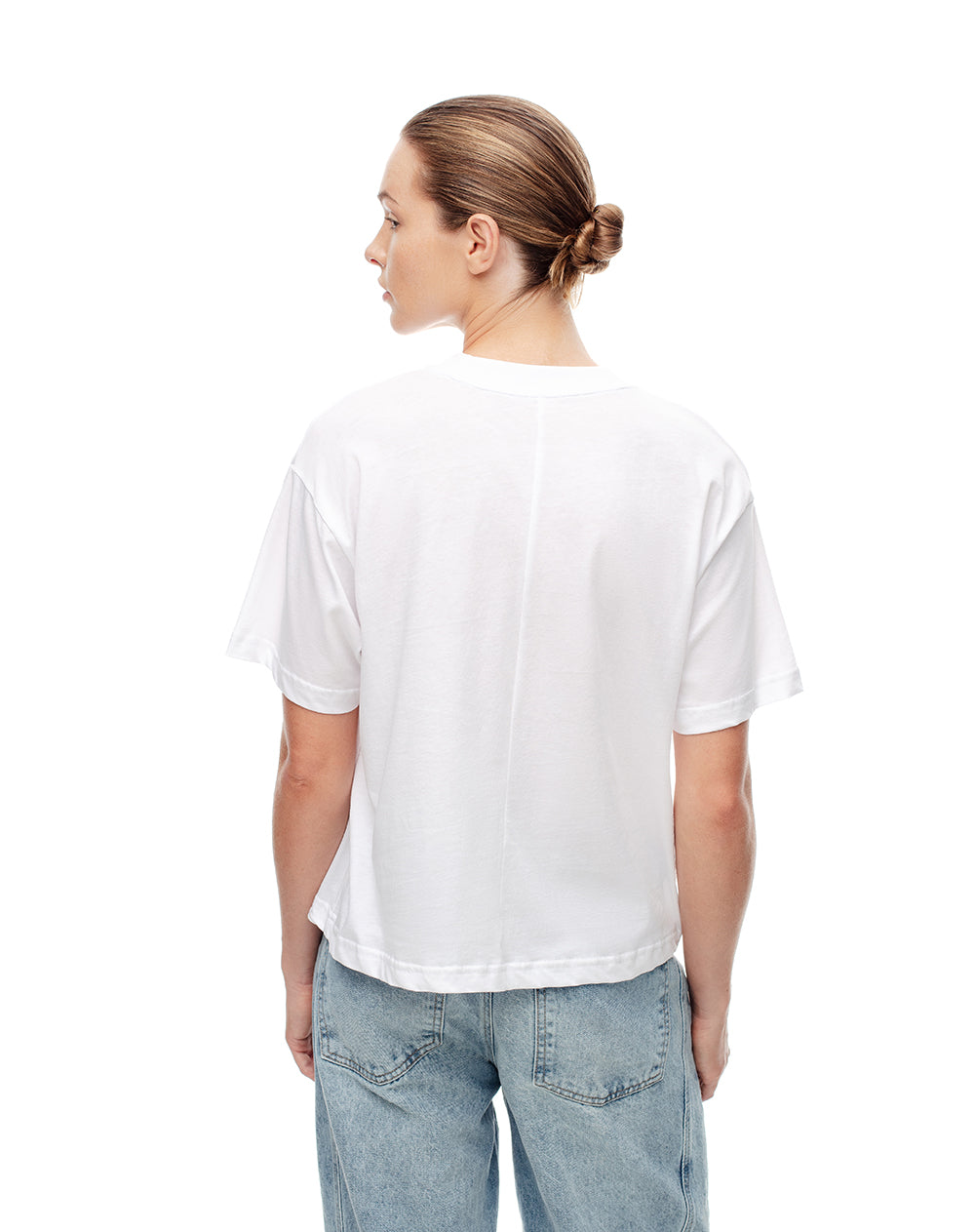 Camiseta Lipa relaxed fit manga corta blanca
