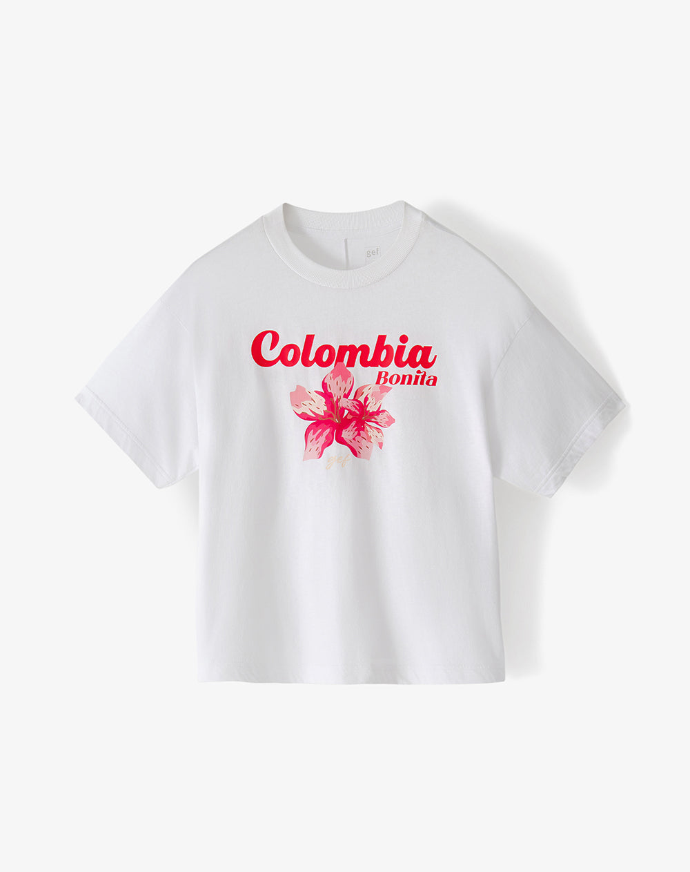 Camiseta relaxed fit manga corta blanca