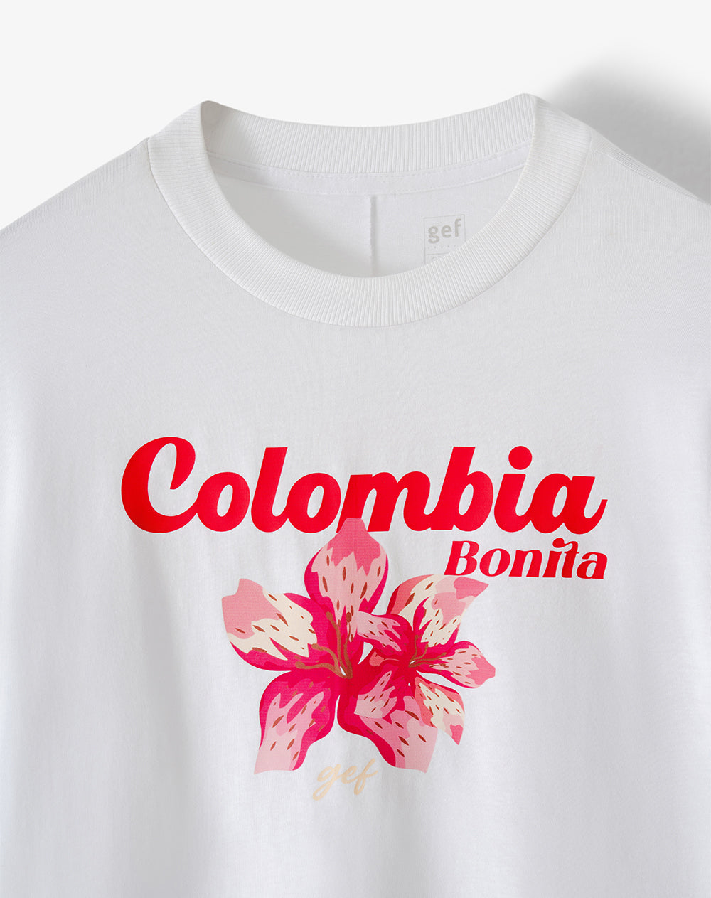 Camiseta relaxed fit manga corta blanca