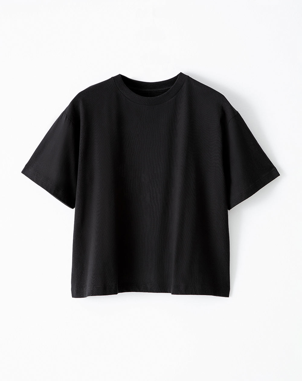 Camiseta oversize algodón negra mujer