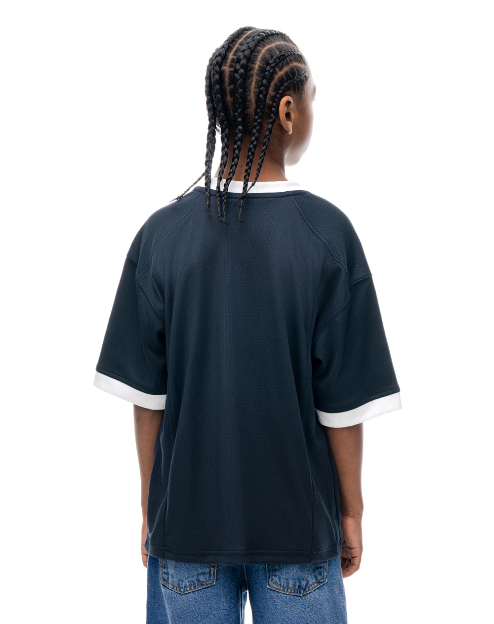 Camiseta regular fit manga corta azul