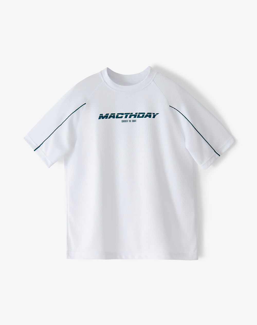 Camiseta regular manga corta blanca niño