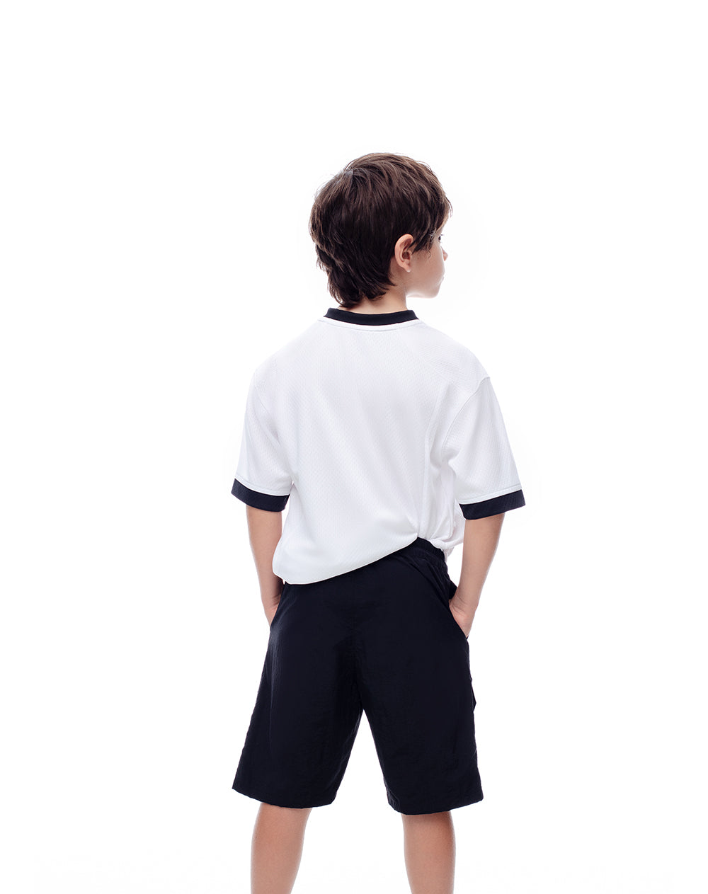 Bermuda regular fit en drill negra