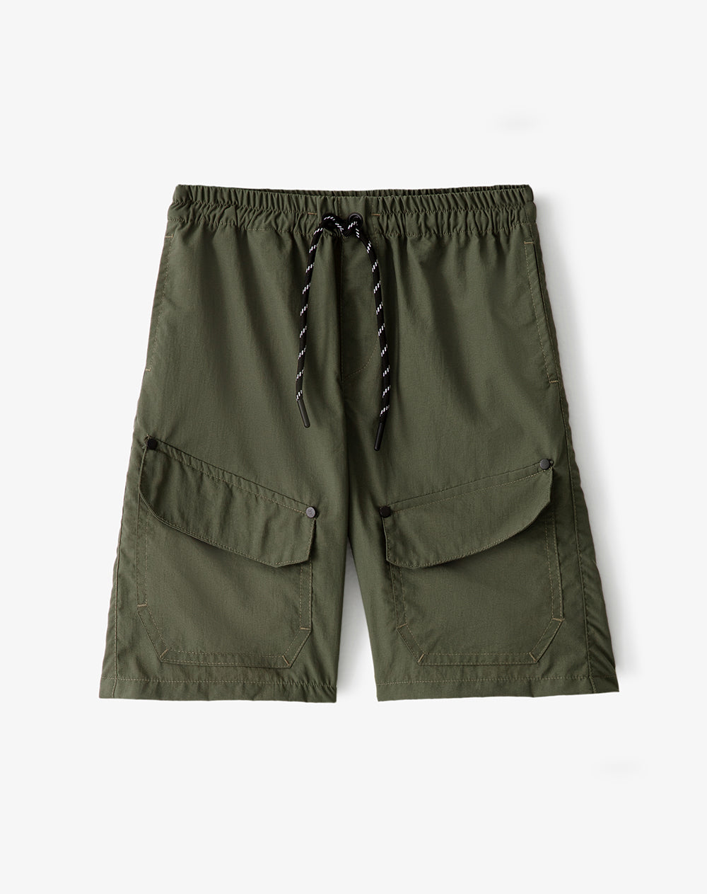 Bermuda regular fit en drill verde