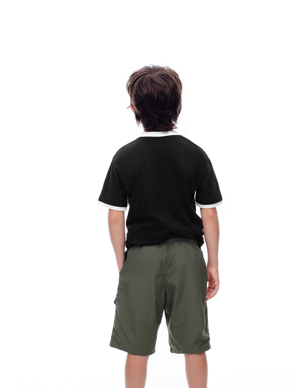 Bermuda regular fit en drill verde