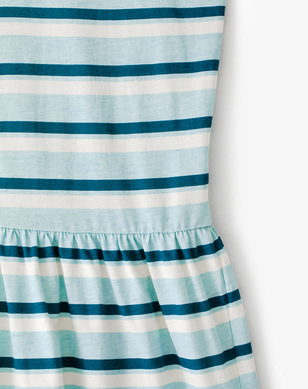 Vestido corto algodón rayas niña