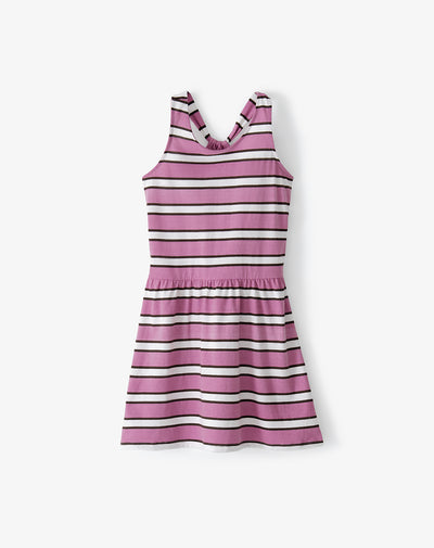 Vestido corto rosado rayas