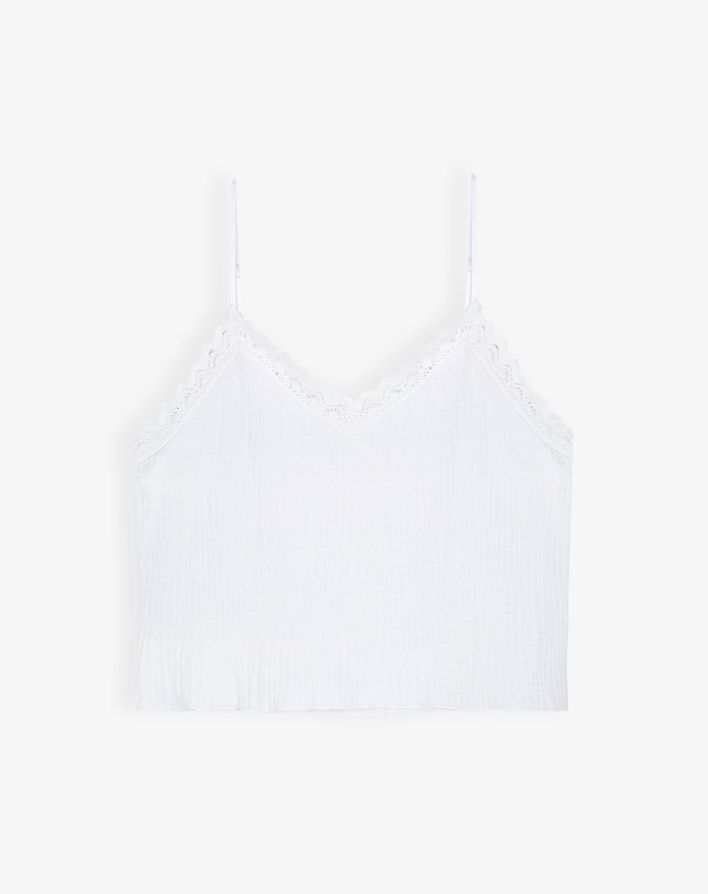 Camiseta regular fit tiras blanca
