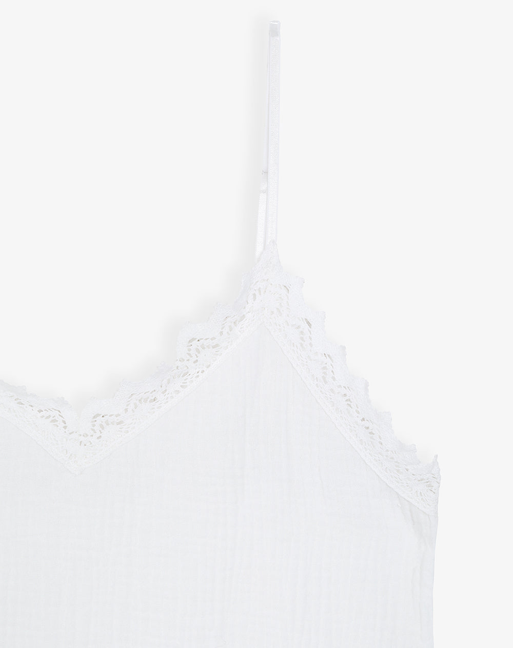 Camiseta regular fit tiras blanca