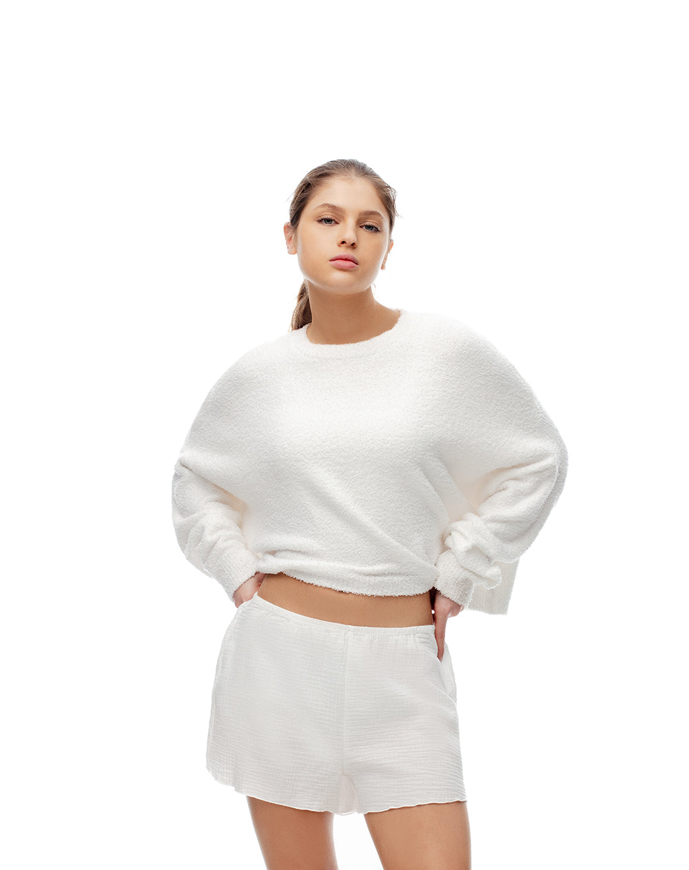 Short pantaloneta blanco