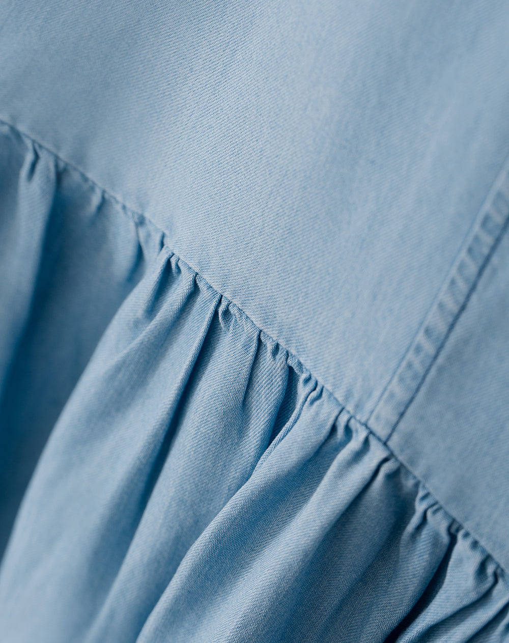 Vestido largo indigo claro