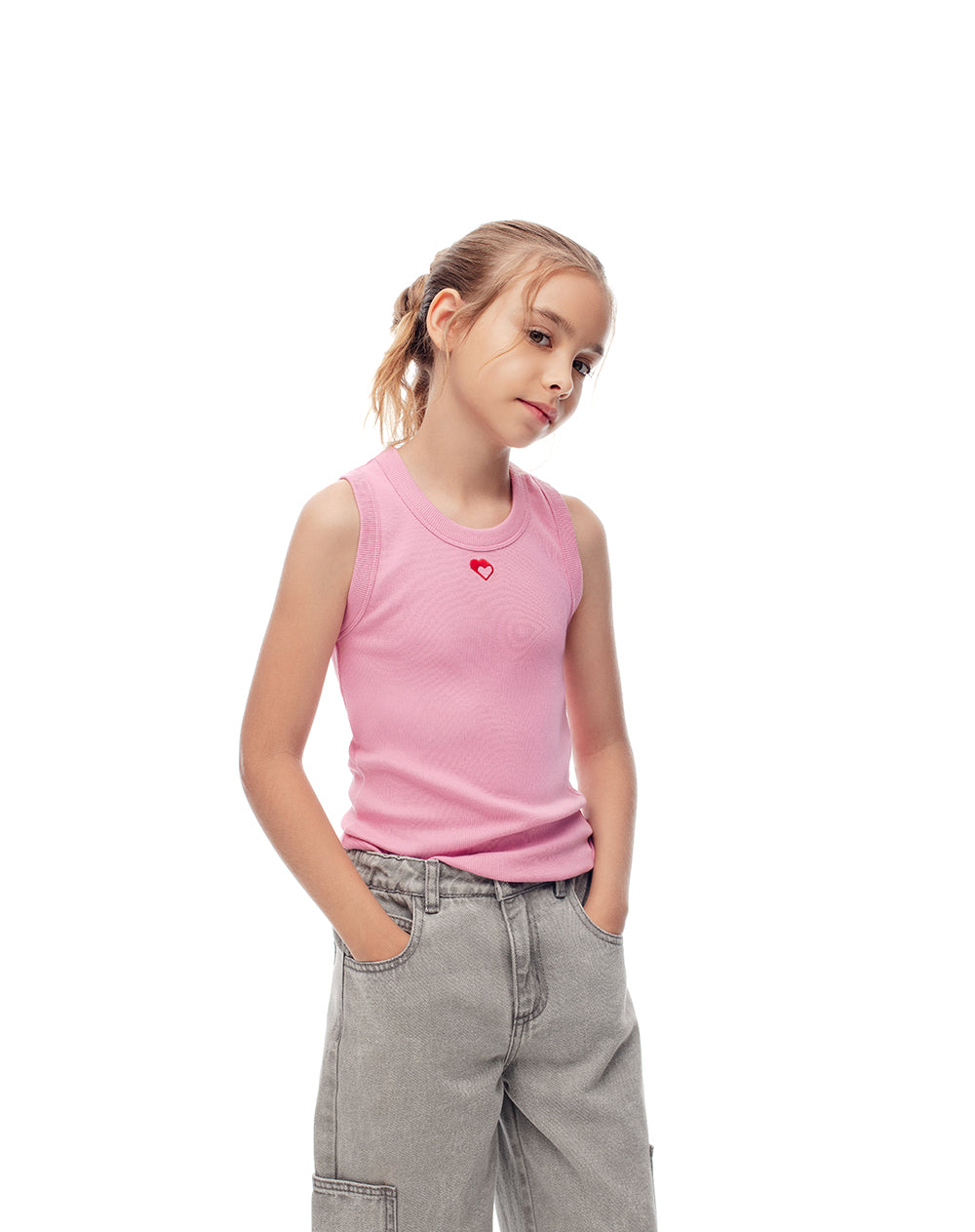 Camiseta regular fit rosada