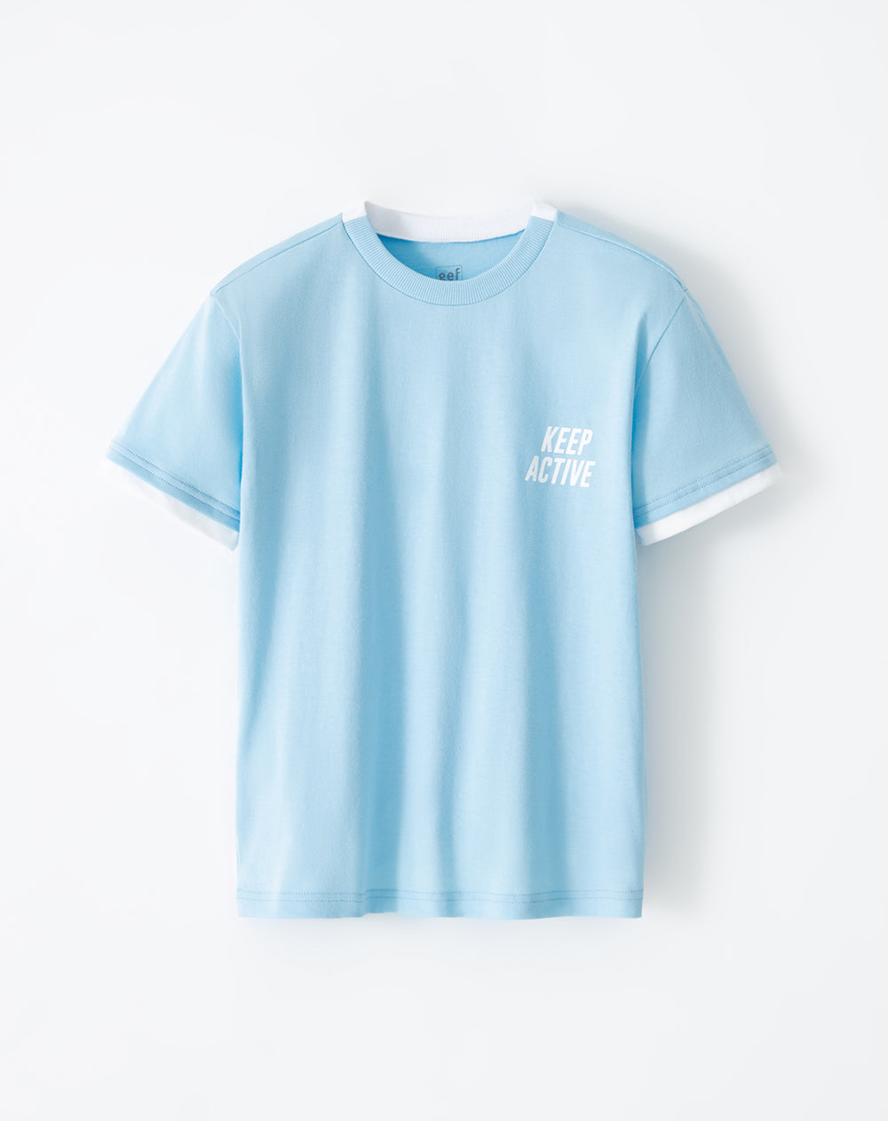 Camiseta Livos fit manga corta azul