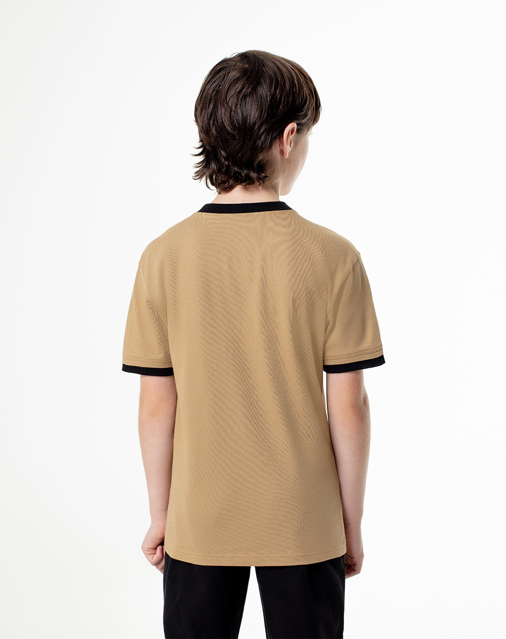 Camiseta Livos fit manga corta habana