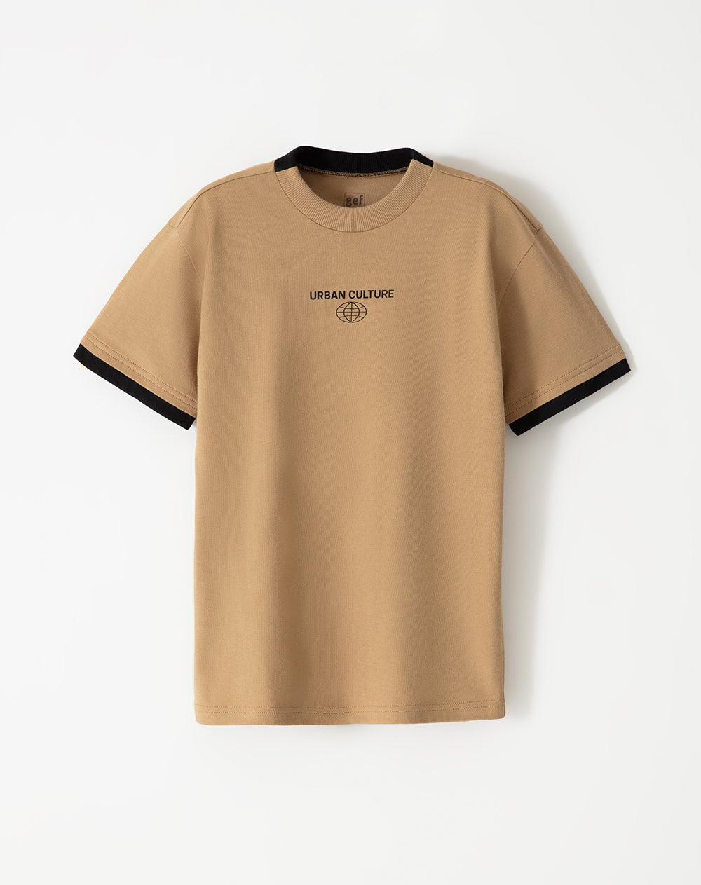 Camiseta Livos fit manga corta habana