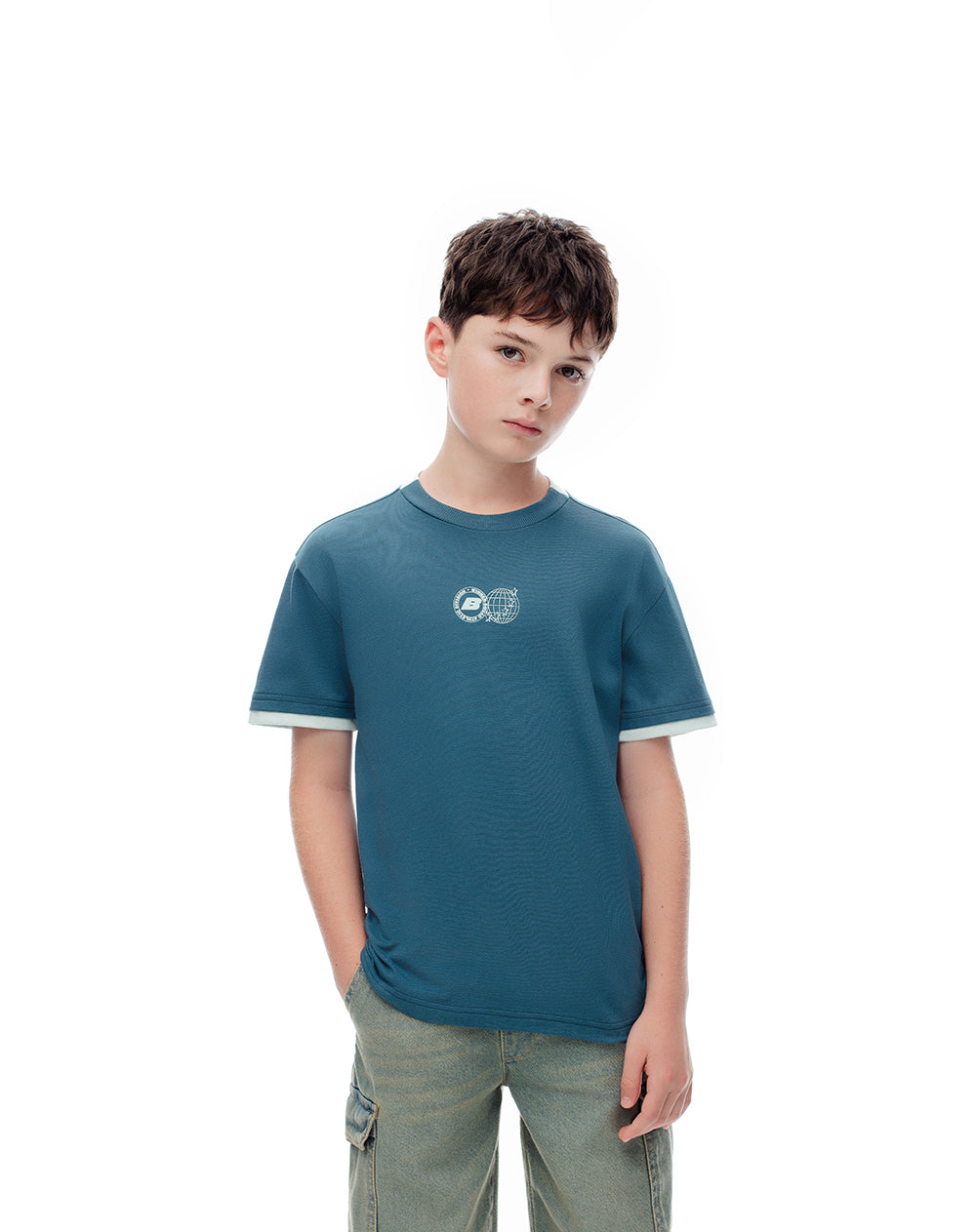 Camiseta fit manga corta verde