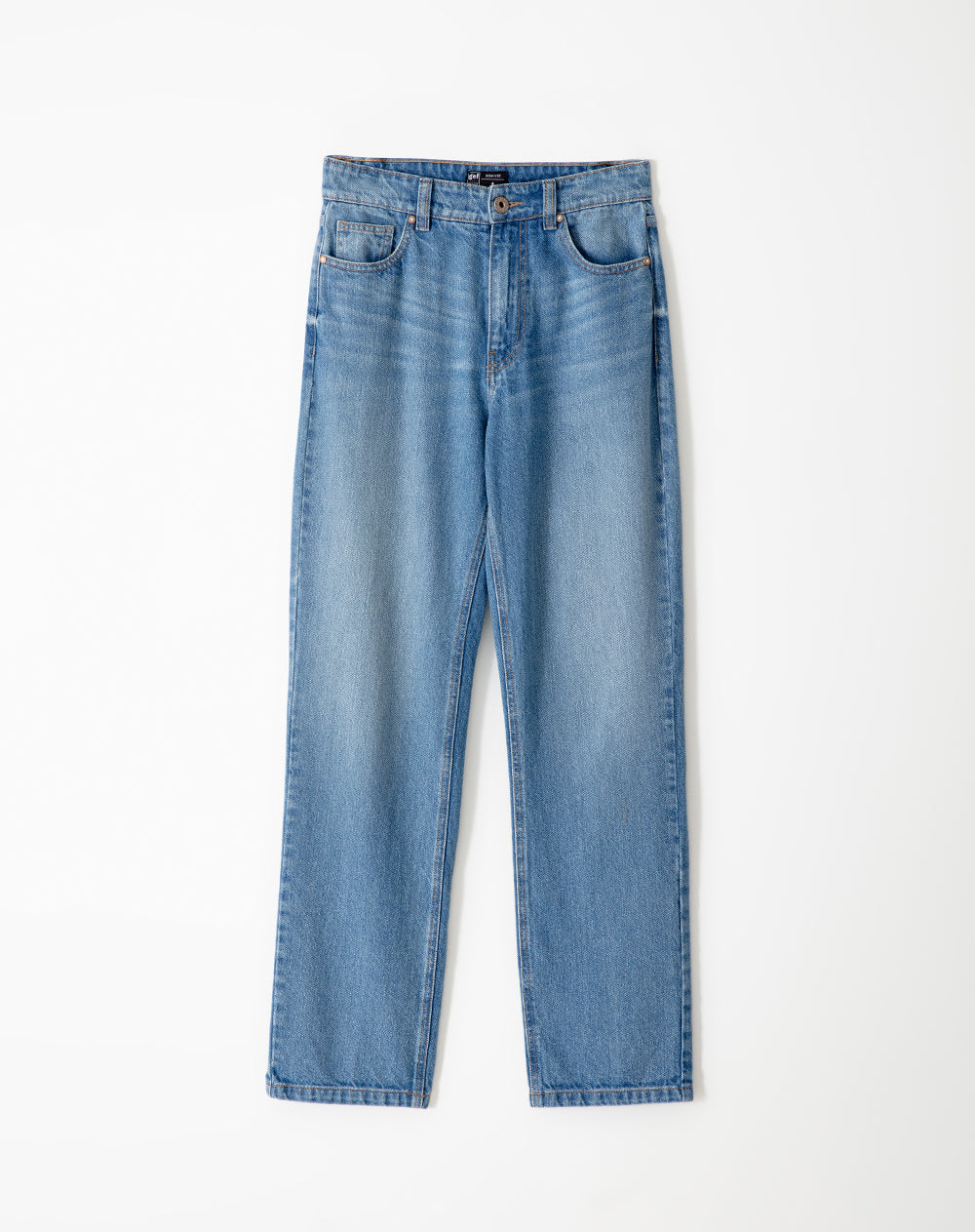 Jean recto tiro medio 5 bolsillos indigo oscuro para mujer