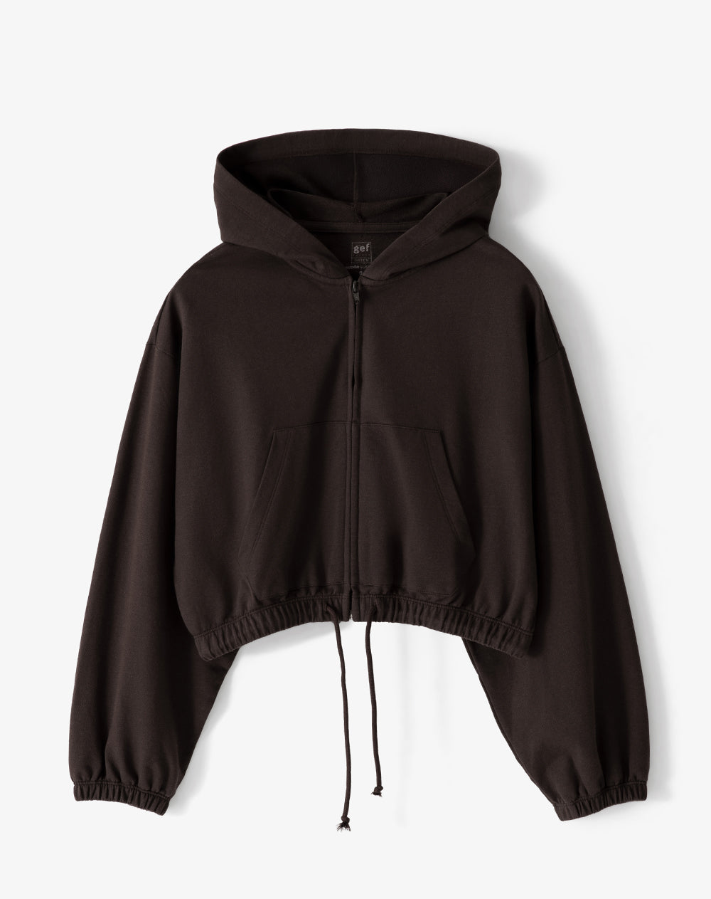 Chaqueta regular algodón chocolate mujer