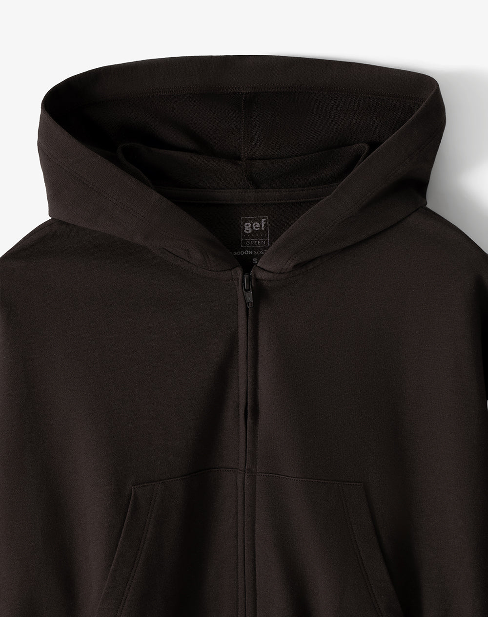 Chaqueta regular algodón chocolate mujer