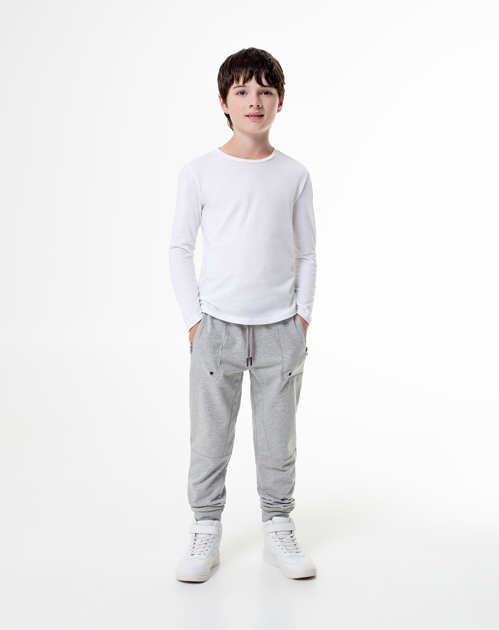 Camiseta Llani fit manga larga blanca