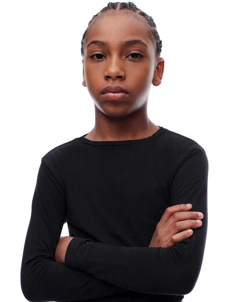 Camibuzo regular algodón negro niño