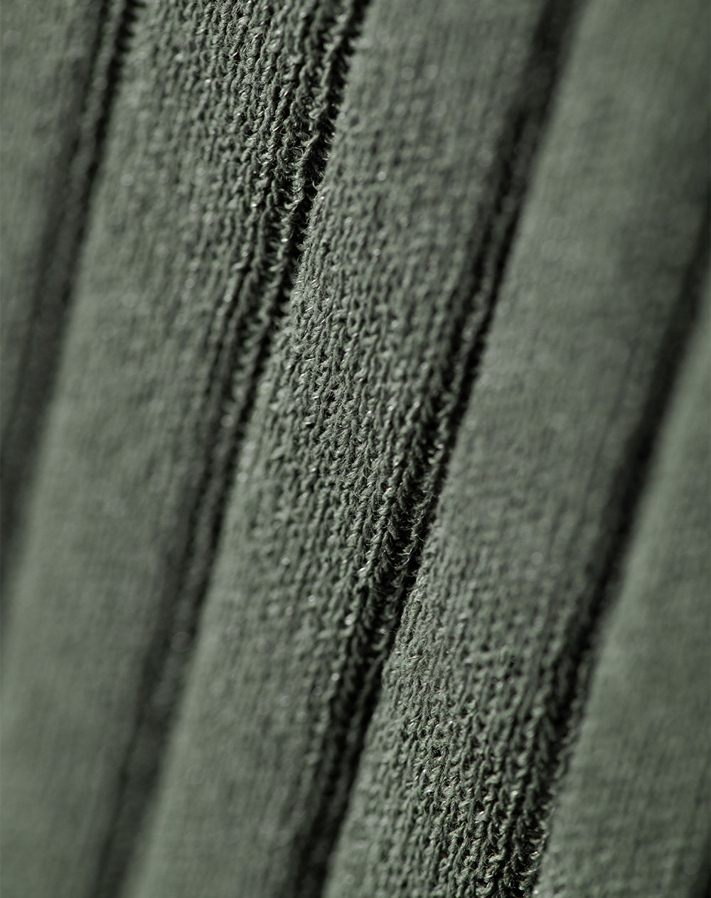 Camisate esquelero slim tejido de punto verde mujer