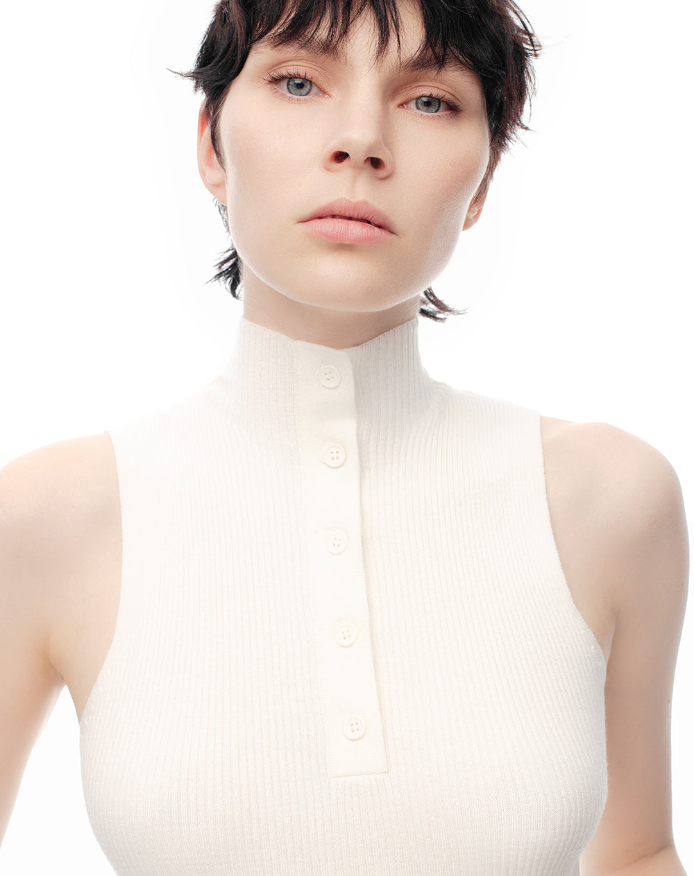 Camiseta fitted fit blanca