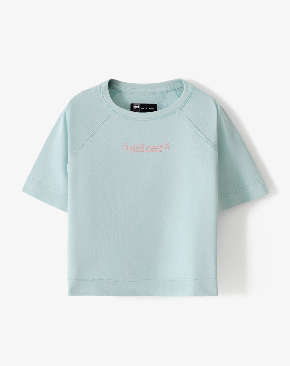 Camiseta oversize algodón azul niña