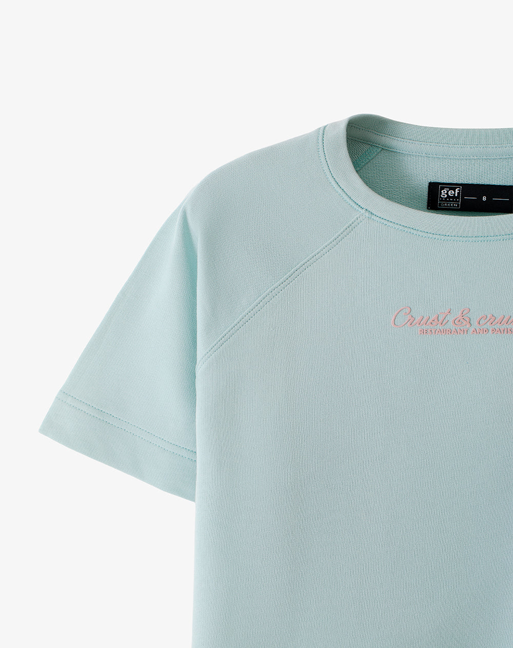 Camiseta oversize algodón azul niña