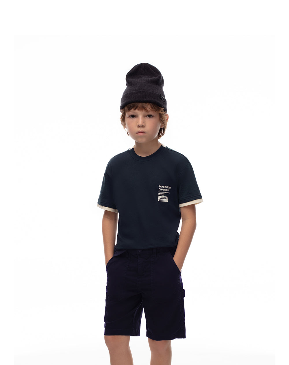 Bermuda Lodod regular fit en drill azul