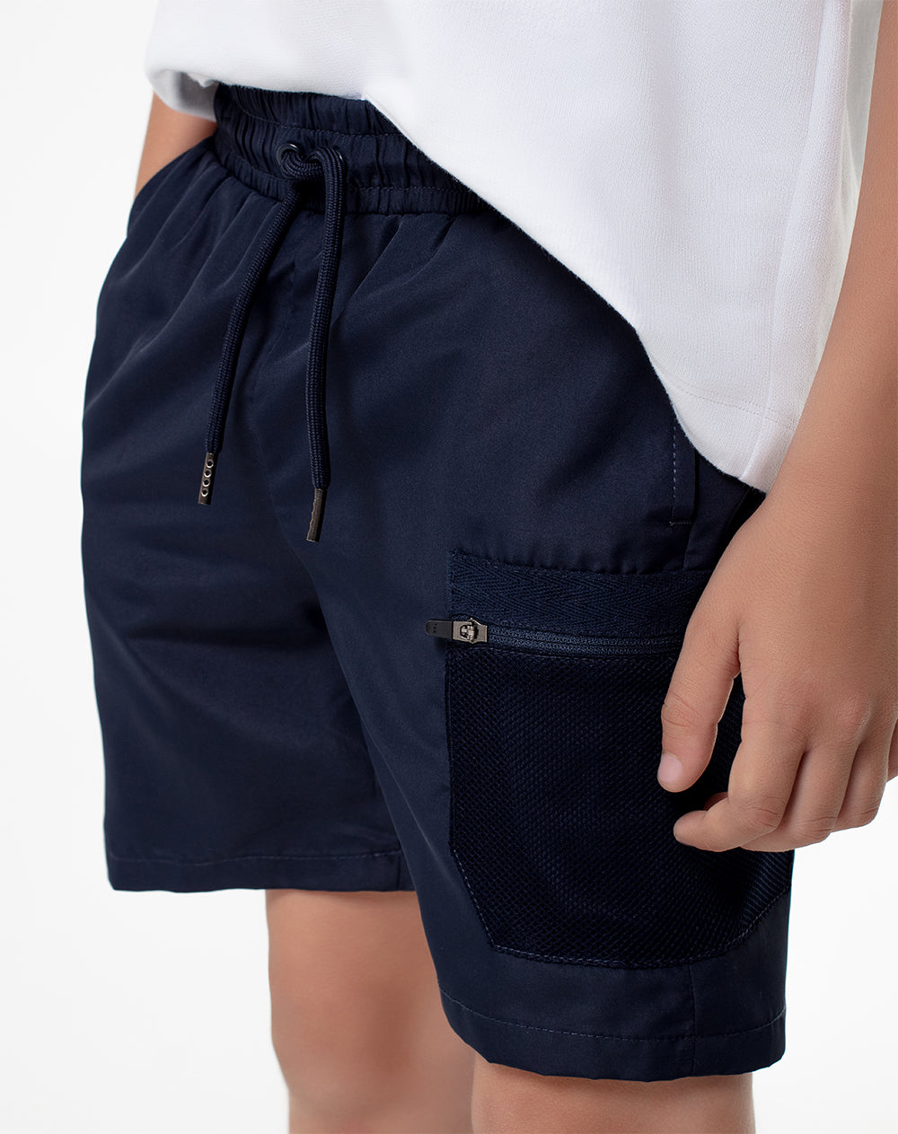 Bermuda regular fit azul