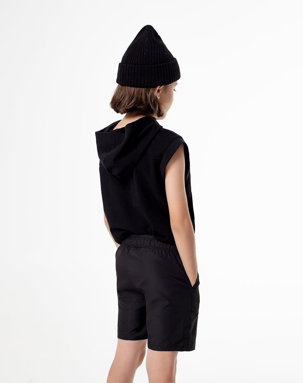Bermuda regular fit negra
