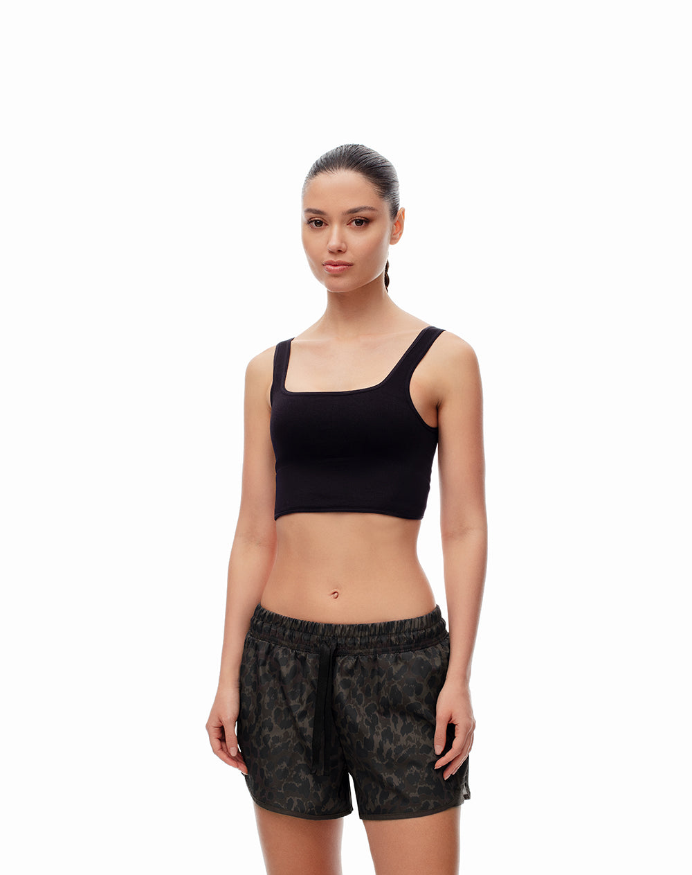 Short pantaloneta cafe estampado