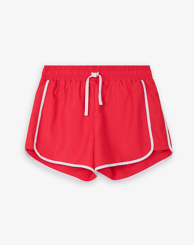 Short deportivo ciclista interno rojo mujer