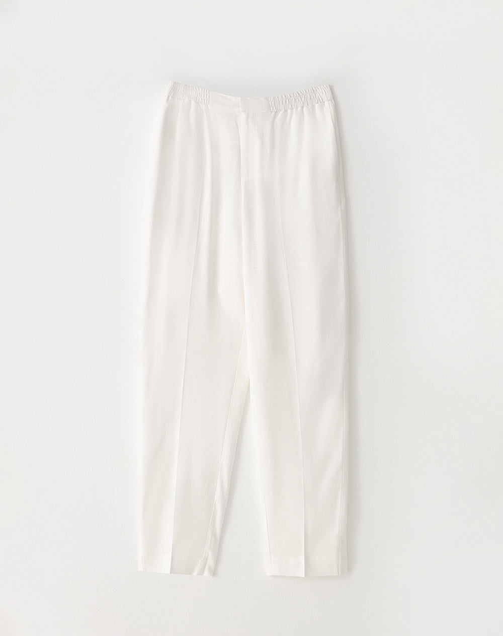 Pantalón regular fit tiro alto blanco