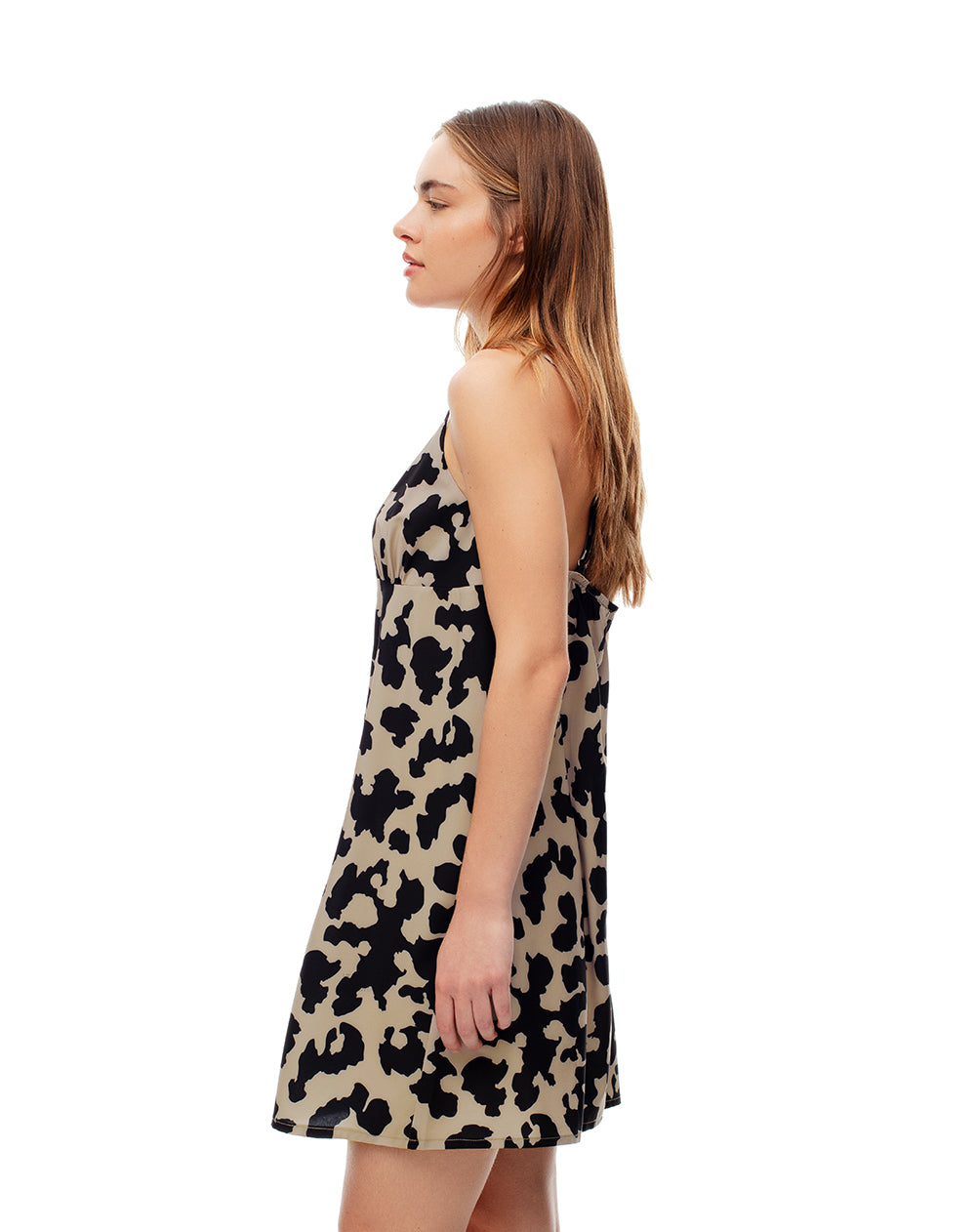 Vestido corto print mujer