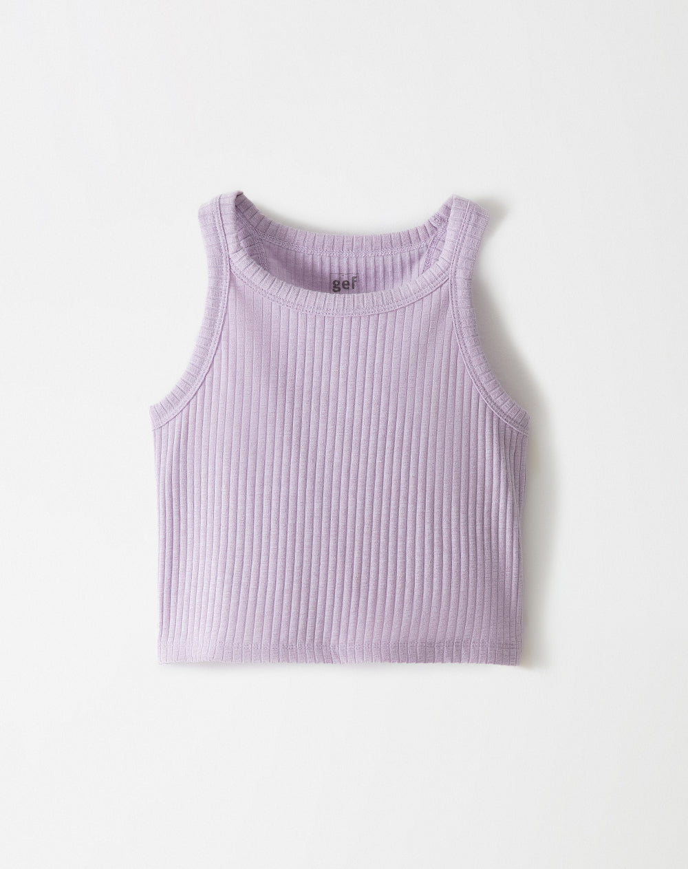 Camiseta cropped fit lila