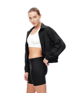 Biker deportivo soporte abdomen negro mujer