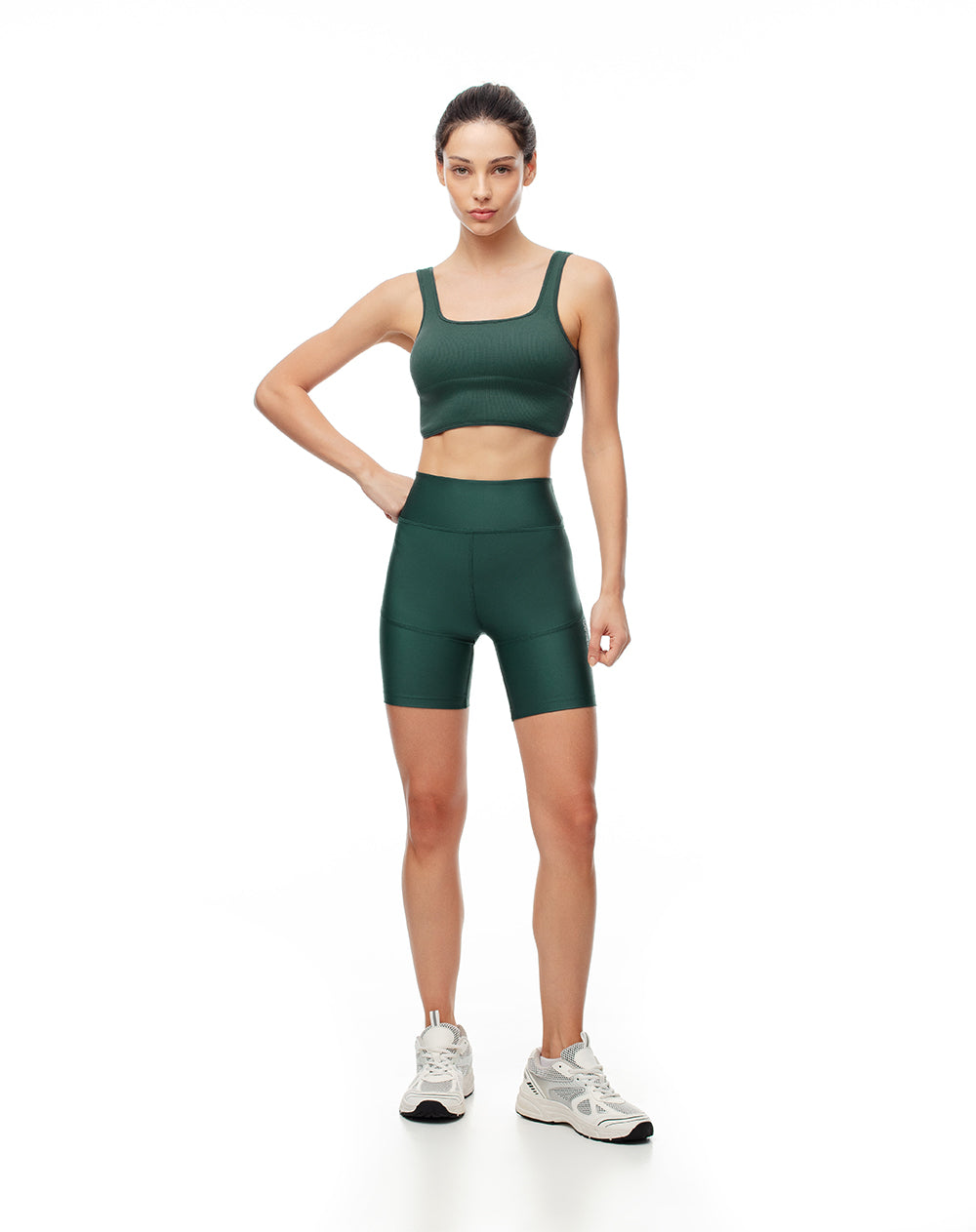 Short soporte abdomen verde